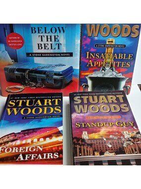 Mystery Book Lot Stone Barrington Series Stuart Woods Thriller Suspense